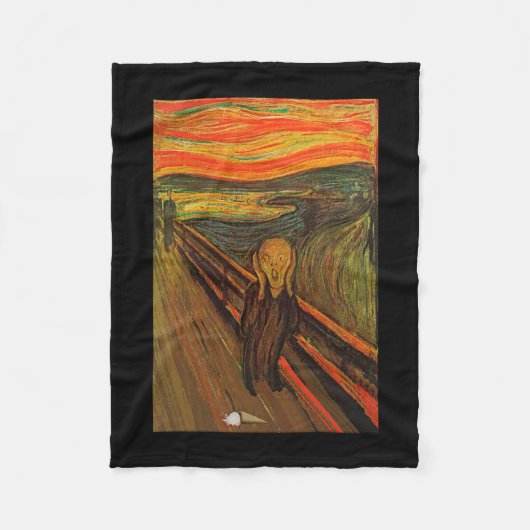 Munch - het ijsscheurtje fleece deken (Voorkant)