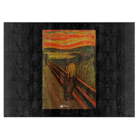 Munch - het ijsscheurtje snijplank (Voorkant)
