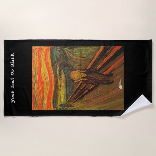 Munch - het ijsscheurtje strandlaken (Voorkant)