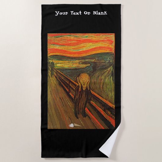 Munch - het ijsscheurtje strandlaken (Voorkant)