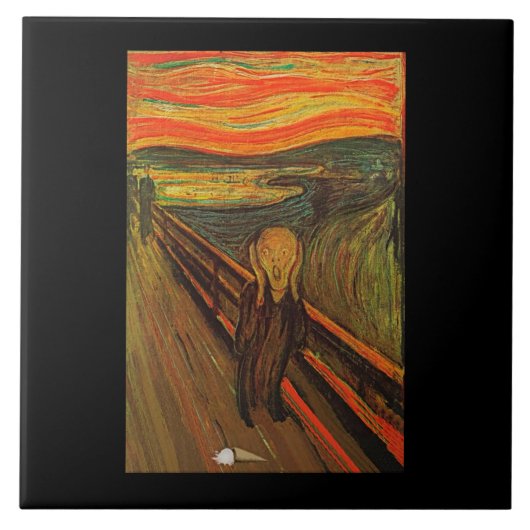 Munch - het ijsscheurtje tegeltje (Voorkant)