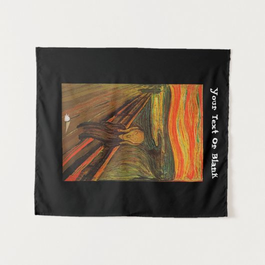 Munch - het ijsscheurtje wandkleed (Voorkant (horizontaal))