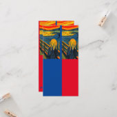 Münch, het scherm, de Art Bladwijzer Card Kaart (Voorkant / Achterkant in situ)