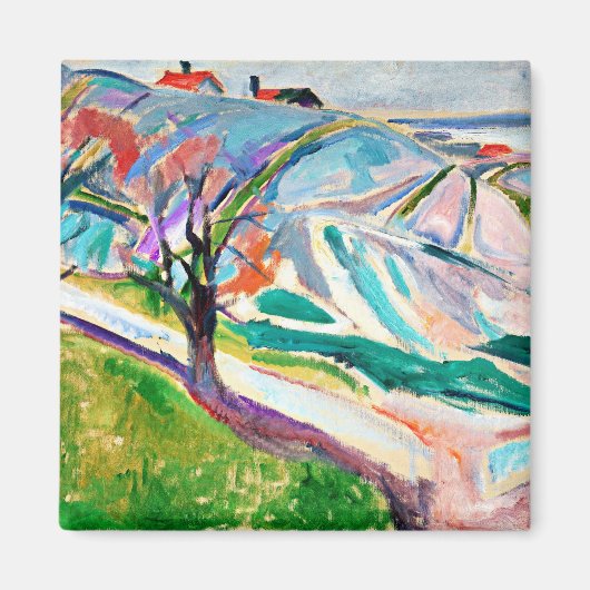 Munch - Landschap van Kragero Magneet (Voorkant)