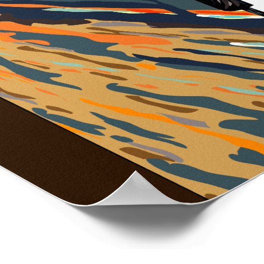 Munch penguin poster (Hoek)