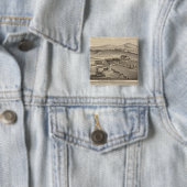 Munch, Stanley residences, boerderijen Vierkante Button 5,1 Cm (In situ)