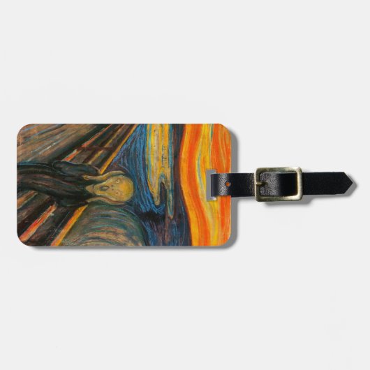 Munch the Scream Bagagelabel (Voorkant horizontaal)