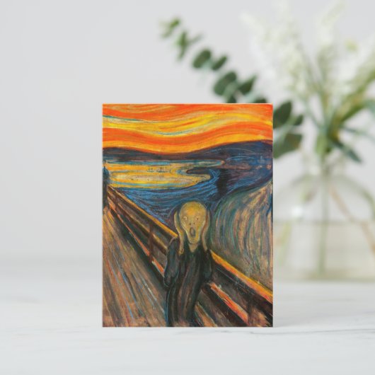 Munch the Scream Briefkaart (Staand voorkant)