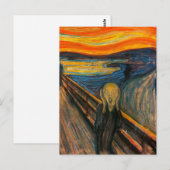 Munch the Scream Briefkaart (Voorkant / Achterkant)