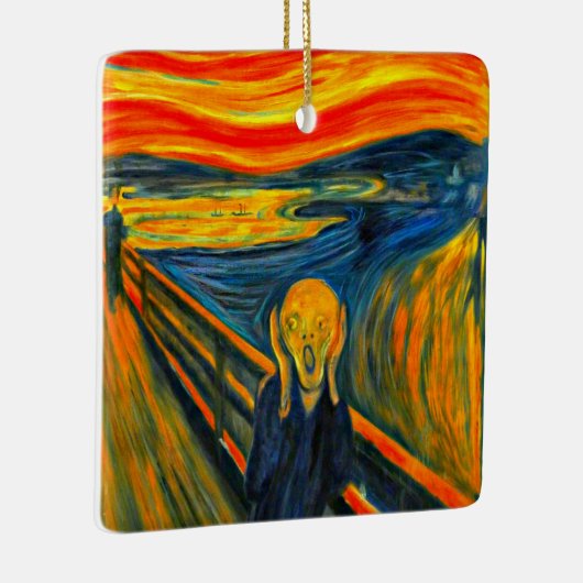 Munch the Scream Keramisch Ornament (Rechts)