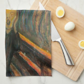 Munch The Scream Kitchen Towel Theedoek (Quarter Fold)