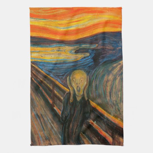 Munch The Scream Kitchen Towel Theedoek (Verticaal)