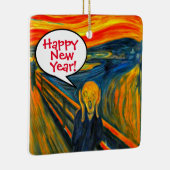 Munch the Scream New Year keramische decoratie (Rechts)