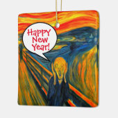 Munch the Scream New Year keramische decoratie (Links)