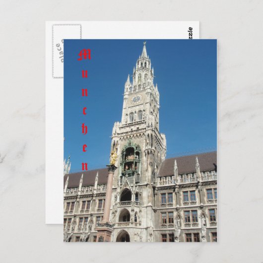 München 001, München Briefkaart (Voorkant / Achterkant)