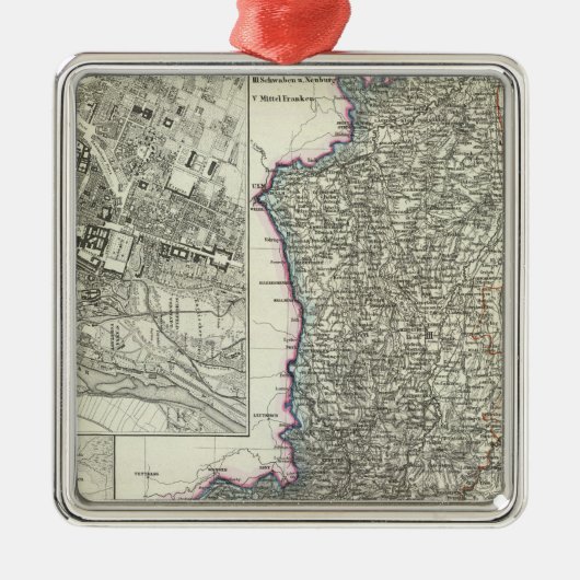 München, Augsburg, Beieren Metalen Ornament (Voorkant)