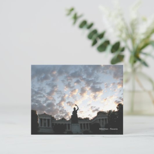 München - Bavaria an der Theresienwiese Briefkaart (Staand voorkant)