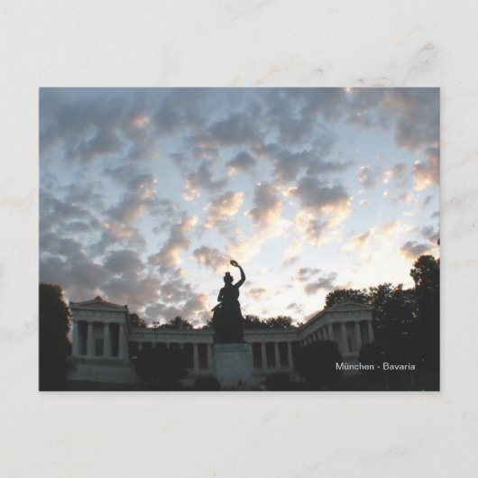 München - Bavaria an der Theresienwiese Briefkaart (Voorkant)