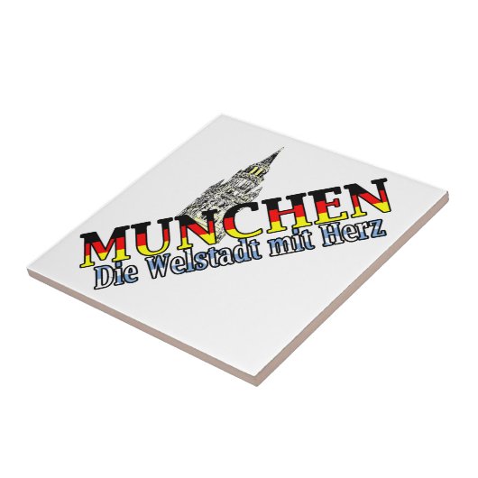 München Bavaria Duitsland Duitsland Duitsland Münc Tegeltje (Zijkant)