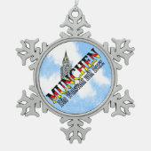 München Bavaria Duitsland Snowflake Ornament (Voorkant)