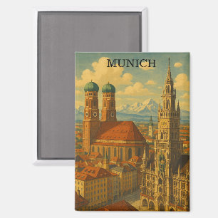 München Bavaria Duitsland Vintage Travel Magneet