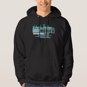 München Bavaria Germany Souvenir - Skyline München Hoodie
