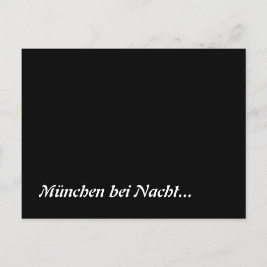 München bei Nacht Briefkaart (Voorkant)