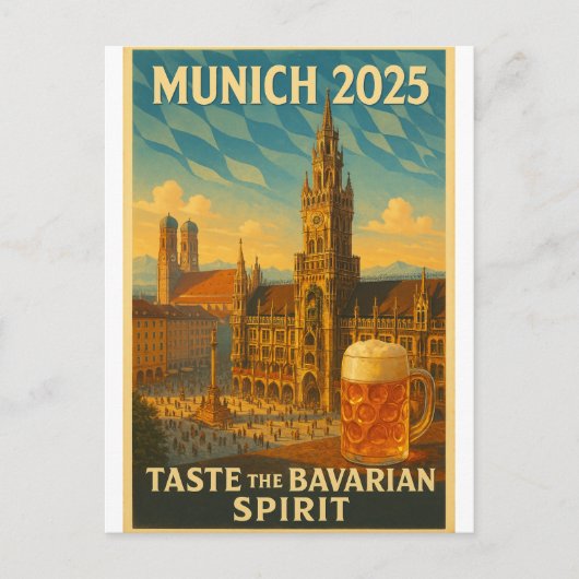 München – “Beierse charme kunst Briefkaart (Voorkant)