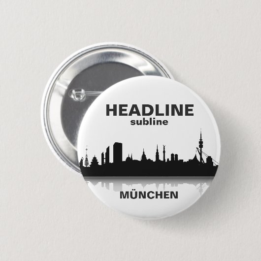 München Button / Anstecker / Pin (Voorkant /achterkant)
