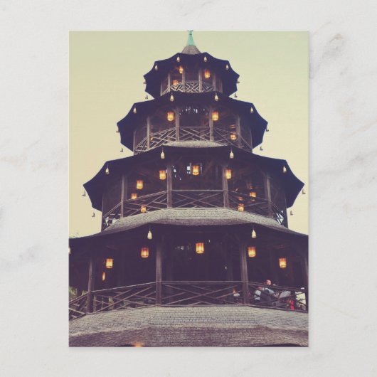 München chinese toren briefkaart (Voorkant)