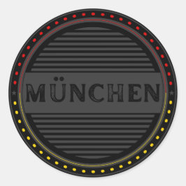 München City Pride Embleem – Duitse Identiteit Ronde Sticker