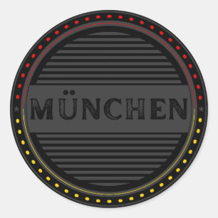 München City Pride Embleem – Duitse Identiteit Ronde Sticker