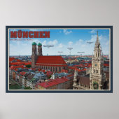 München Cityscape Poster (Voorkant)