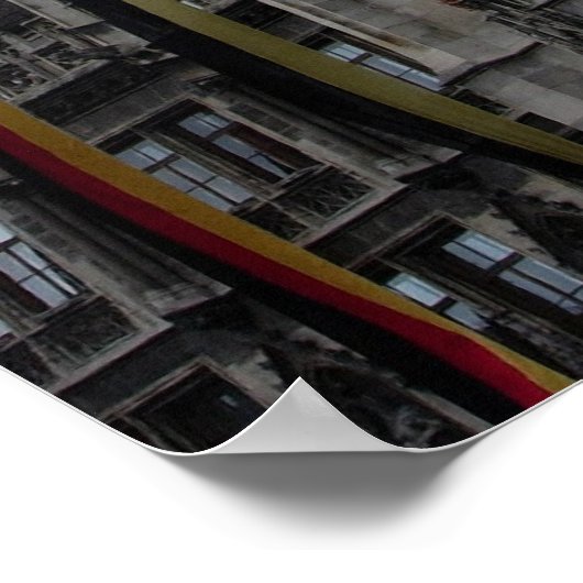 München Clock Tower Marienplatz, S Cyr Poster (Hoek)