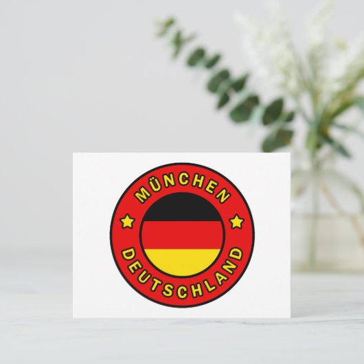 München Deutschland Briefkaart (Staand voorkant)