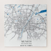 München Deutschland City Map Eenvoudig reizen Legpuzzel (Verticaal)