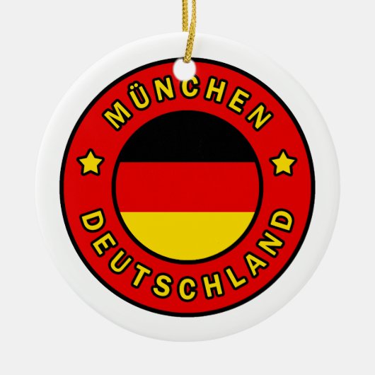 München Deutschland Keramisch Ornament (Voorkant)