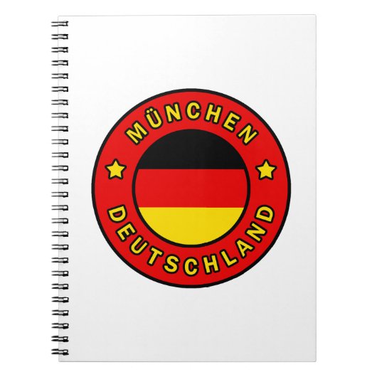 München Deutschland Notitieboek (Voorkant)