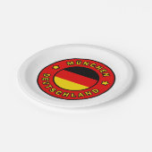 München Deutschland Papieren Bordje (Gekanteld)