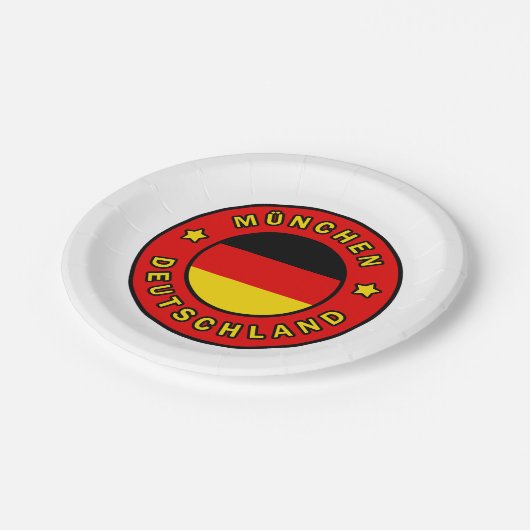 München Deutschland Papieren Bordje (Gekanteld)