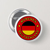 München Deutschland Ronde Button 5,7 Cm (Voorkant /achterkant)