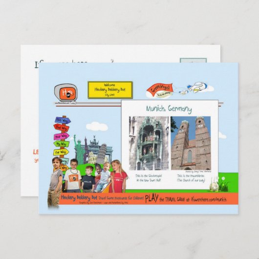 München, Duitsland Briefkaart (Voorkant / Achterkant)