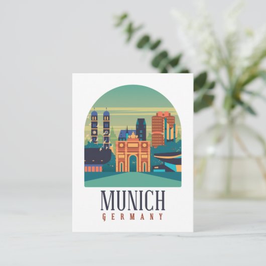 München Duitsland  Briefkaart (Staand voorkant)