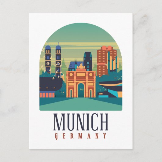 München Duitsland Briefkaart (Voorkant)