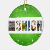 München Duitsland City Travel Photos Kerstmis Keramisch Ornament (Links)
