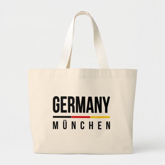 München Duitsland Grote Tote Bag (Voorkant)