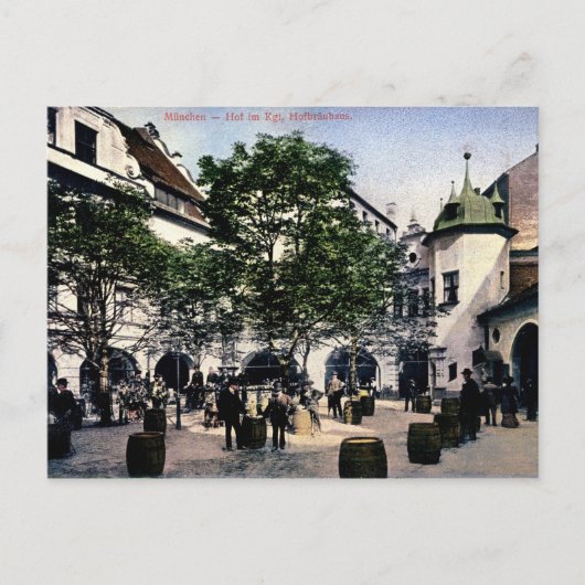München, Duitsland, Hofbrauhaus, Vintage Briefkaart (Voorkant)
