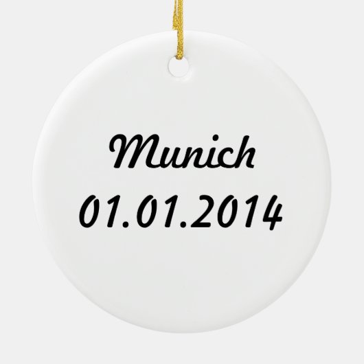 München, Duitsland Keramisch Ornament (Achterkant)