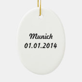 München, Duitsland Keramisch Ornament (Achterkant)