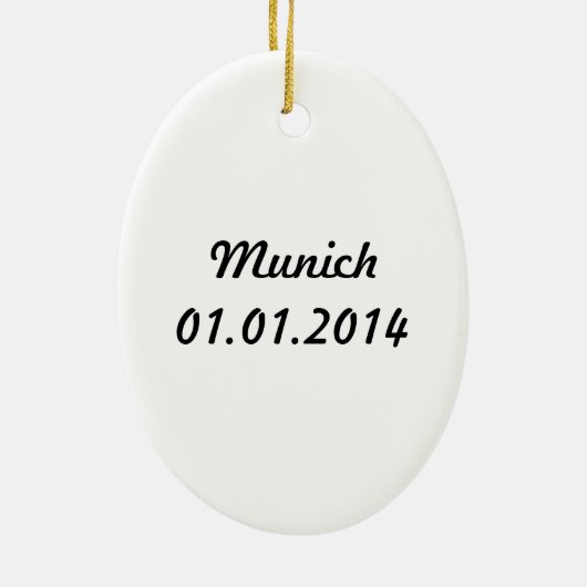 München, Duitsland Keramisch Ornament (Achterkant)